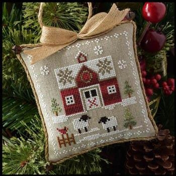 Farmhouse Christmas 1 Little Red Barn - Little House Needleworks (Stickvorlage)
