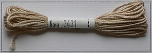Soie dAlger Seidenstickgarn - Farbe 3431 rot orange