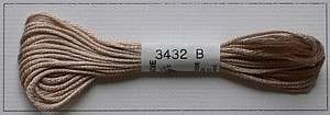 Soie dAlger Seidenstickgarn - Farbe 3432 rot orange