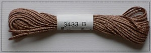 Soie dAlger Seidenstickgarn - Farbe 3433 rot orange