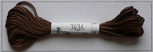 Soie dAlger Seidenstickgarn - Farbe 3436 rot orange