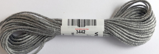 Soie dAlger Seidenstickgarn - Farbe 3442 grau