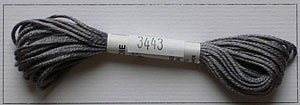 Soie dAlger Seidenstickgarn - Farbe 3443 grau
