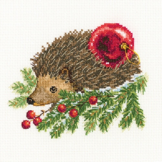 RTO Stickpackung - Hedgehog Decorating Christmas Tree