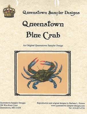 Stickvorlage Queenstown Sampler Designs - Queenstown Blue Crab
