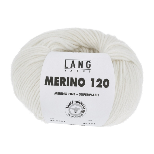 Merino 120 - Lang Yarns - weiß (0001)