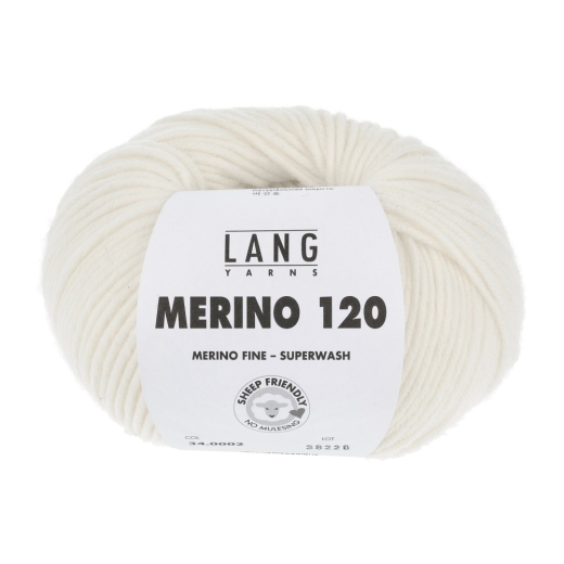 Merino 120 - Lang Yarns - offwhite (0002)