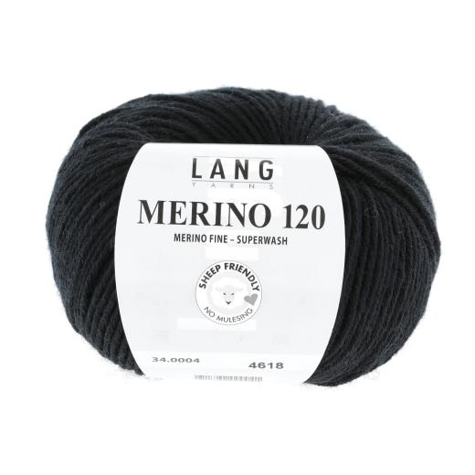 Merino 120 - Lang Yarns - schwarz (0004)