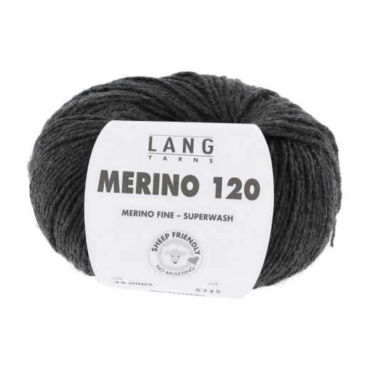 Merino 120 - Lang Yarns - anthrazit melange
