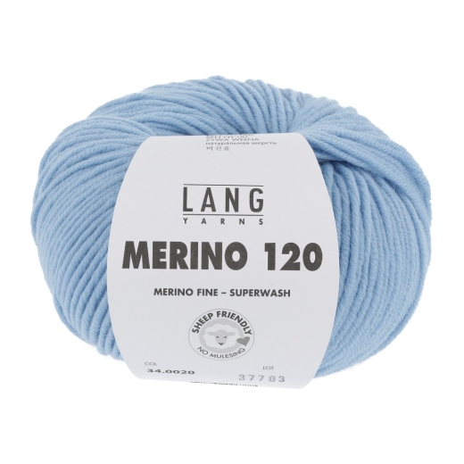 Merino 120 - Lang Yarns - hellblau (0020)