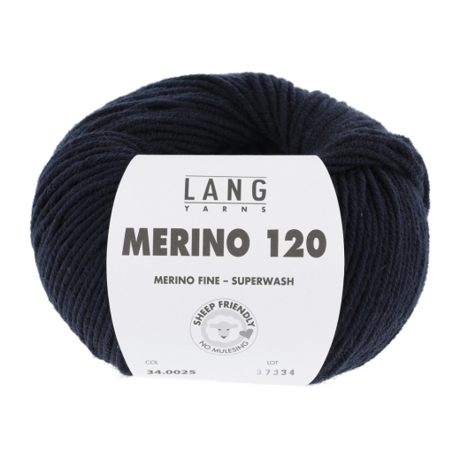 Merino 120 - Lang Yarns - nachtblau (0025)