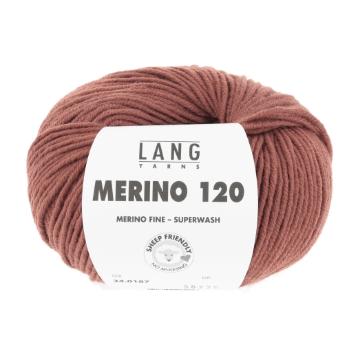 Merino 120 - Lang Yarns - ziegel dunkel