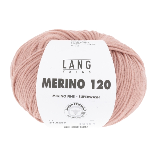 Merino 120 - Lang Yarns - rosa puder