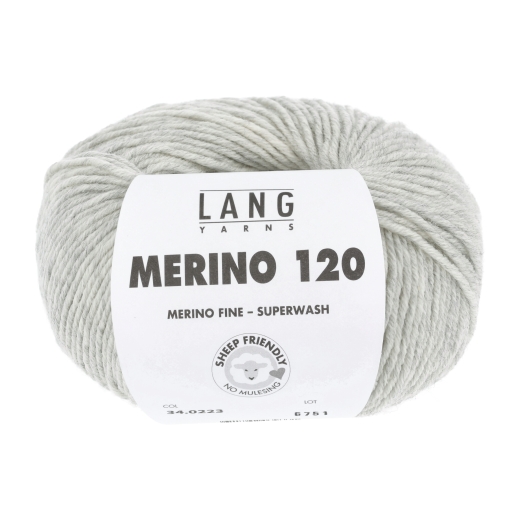 Merino 120 - Lang Yarns - hellgrau melange (0223)