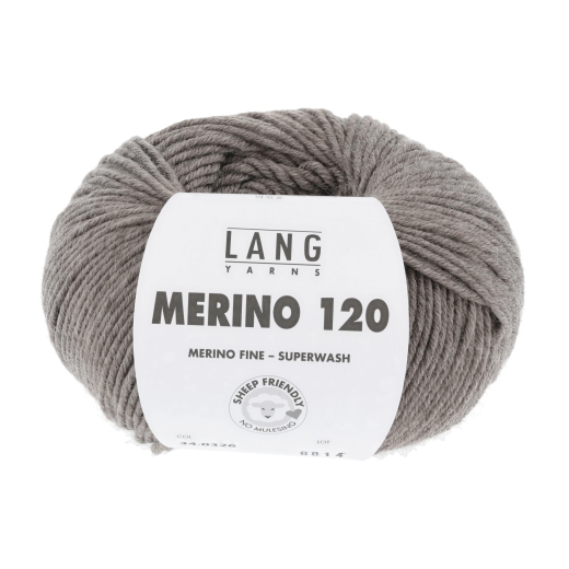 Merino 120 - Lang Yarns - dunkelbeige melange