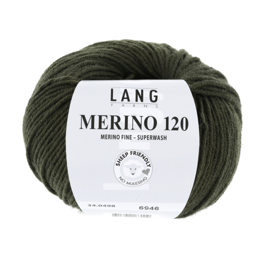 Merino 120 - Lang Yarns - lodengrün