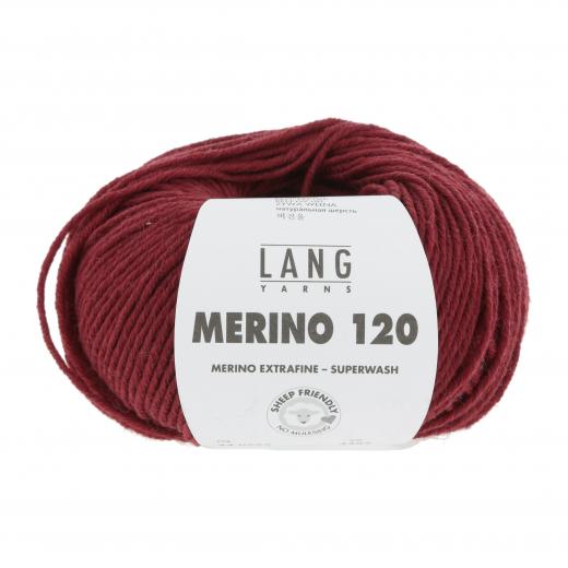 Merino 120 - Lang Yarns - dunkelrot mélange