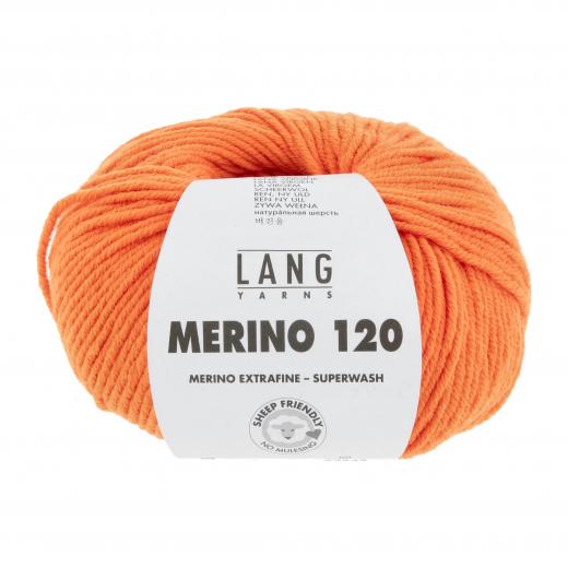 Merino 120 - Lang Yarns - orange neon (0659)