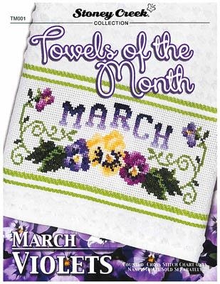 Stickvorlage Stoney Creek Collection - Towels Of The Month March