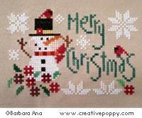 Stickvorlage Barbara Ana - Merry Christmas