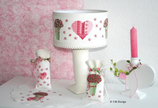 UB-Stickdesign - Patchworkherz im Lampenlicht (Ausverkauf)