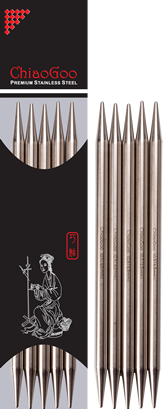 Nadelspiel 6,00 mm - 15 cm - ChiaoGoo Edelstahl