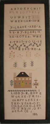 Stickvorlage Queenstown Sampler Designs - Liddy Rodes Sampler 1814