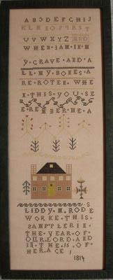 Liddy Rodes Sampler 1814 - Queenstown Sampler Designs (Stickvorlage)
