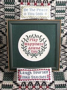 Stickvorlage Queenstown Sampler Designs - Blessings And A Quip