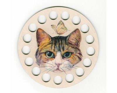 Garnorganisator Katze rund