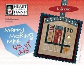 Stickvorlage Heart In Hand Needleart - Merry Making Mini - 4th Of July (w/emb)