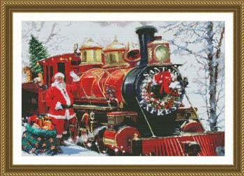 Santas Express Train - Kustom Krafts (Stickvorlage)