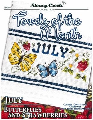 Stickvorlage Stoney Creek Collection - Towels Of The Month July