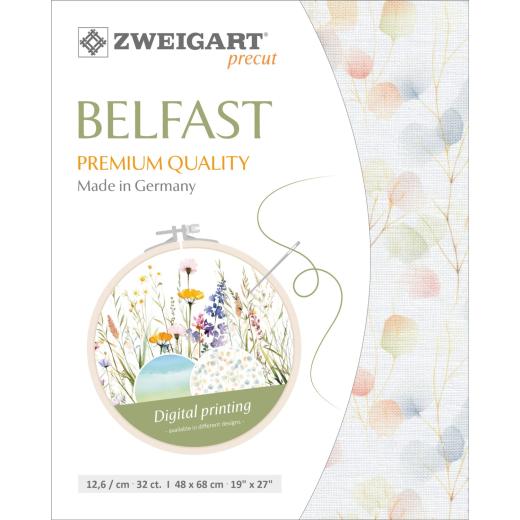 Zweigart Belfast 32ct - 90005 Watercolor Leaves (Precut)