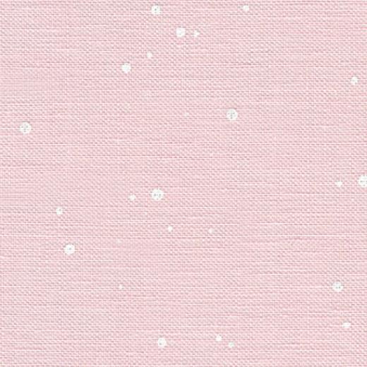 Zweigart Belfast Meterware 32ct - Farbe 4279 Splash rosa-weiß