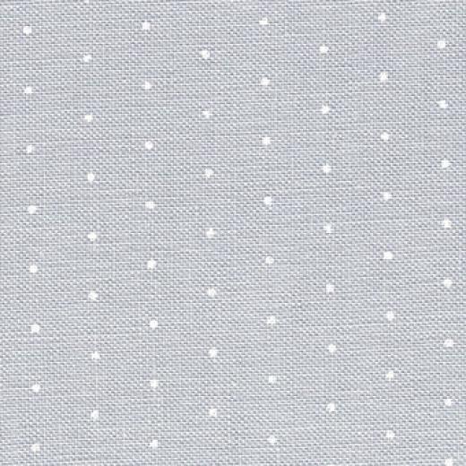 Zweigart Belfast Meterware 32ct - Farbe 7479 Mini Dots grau-weiß