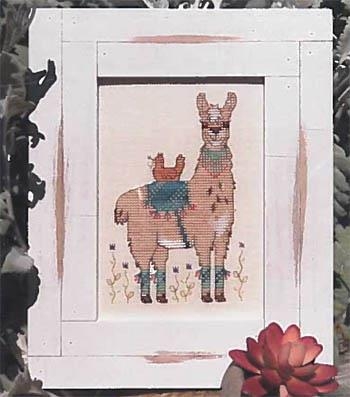 Stickvorlage Designs by Lisa - Hen And Her Llama (Ausverkauf)