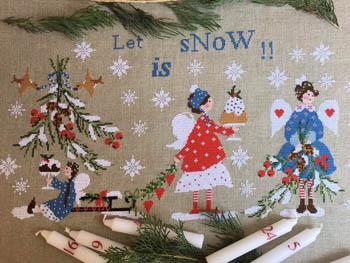 Stickvorlage Lilli Violette - Let It Snow