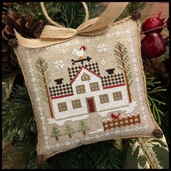Stickvorlage Little House Needleworks - Farmhouse Christmas 7 Cock-a-doodle-do