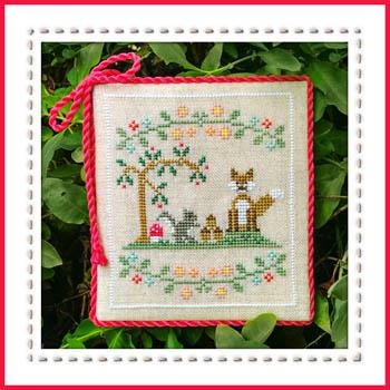 Stickvorlage Country Cottage Needleworks - Welcome To The Forest Forest 6 Fox And Friends