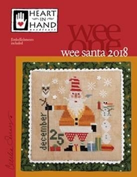 Stickvorlage Heart In Hand Needleart - Wee Santa 2018 (w/emb)