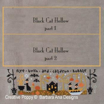 Stickvorlage Barbara Ana - Black Cat Hollow 3