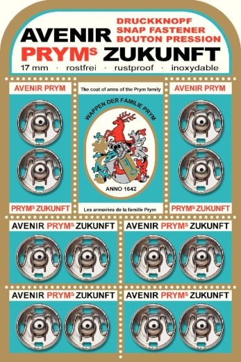 Annäh-Druckknöpfe Ø 17 mm silberfarbig - Prym