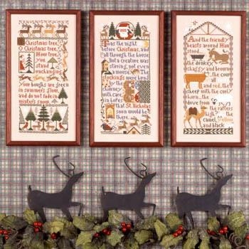 Stickvorlage The Prairie Schooler - Christmas Samplers