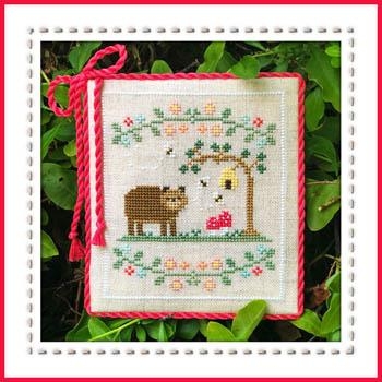 Stickvorlage Country Cottage Needleworks - Welcome To The Forest 7 Forest Bear