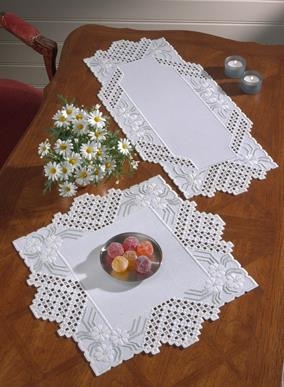 Permin Stickpackung Hardanger Tischdecke