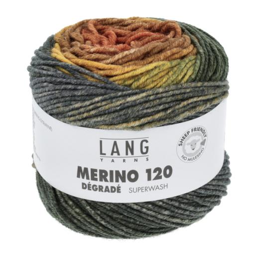 Merino 120 Dégradé Lang Yarns - orange-cognac (0003)