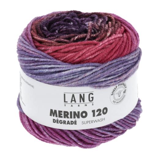 Merino 120 Dégradé Lang Yarns - rot-violett (0004)