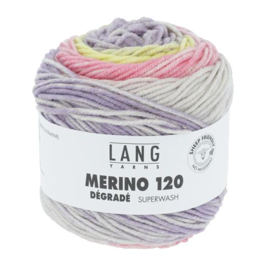 Merino 120 Dégradé Lang Yarns - rosa-gelb (0015)