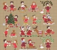 Stickvorlage Perrette Samouiloff - Happy Childhood - Christmas